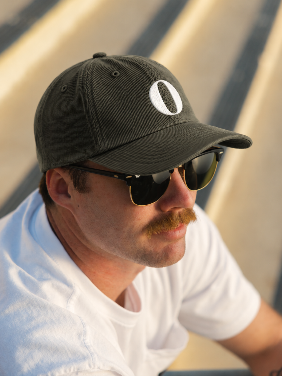 Osaka Strength 力 O Corduroy Japanese Olive Baseball Cap