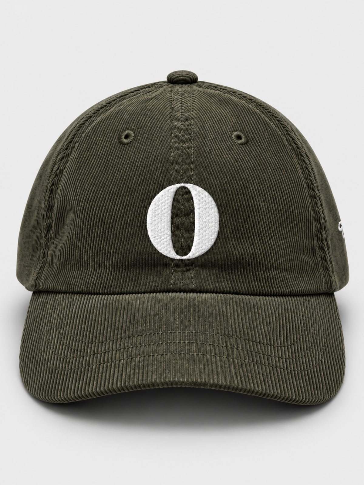 Osaka Strength 力 O Corduroy Japanese Olive Baseball Cap