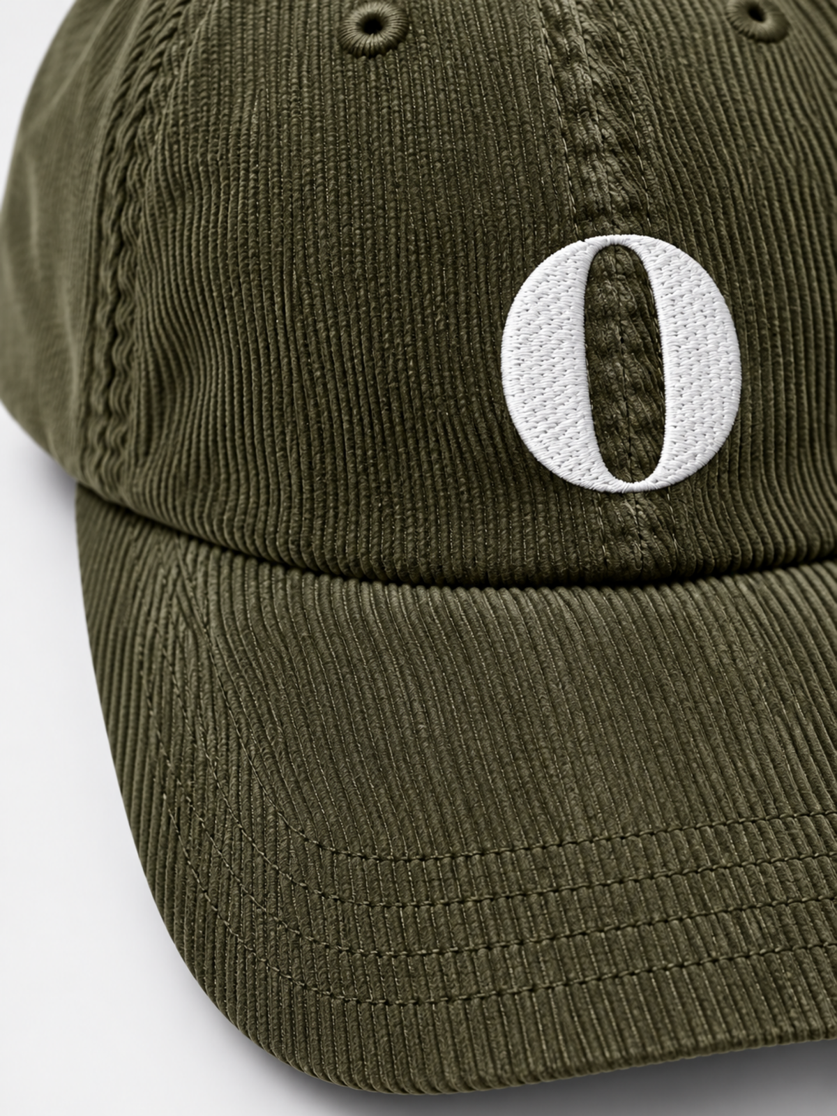 Osaka Strength 力 O Corduroy Japanese Olive Baseball Cap
