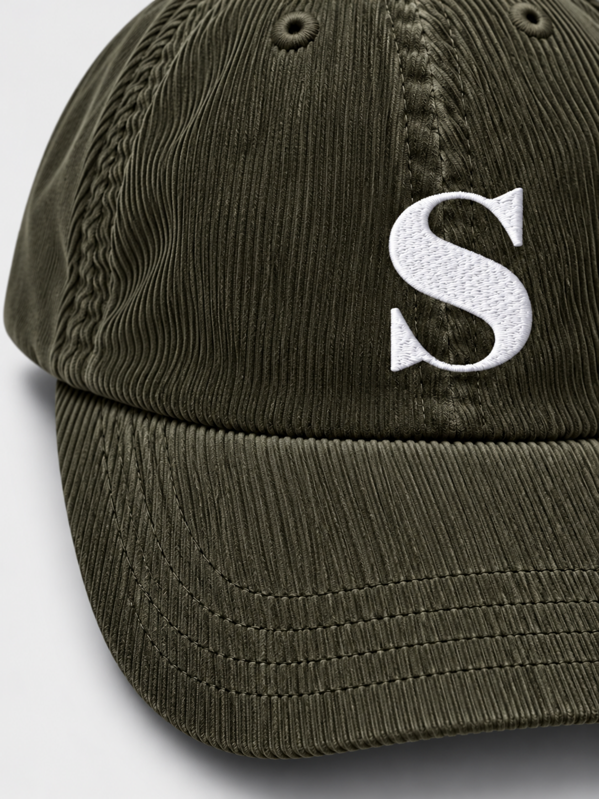 Sapporo Hope 希 S Corduroy Japanese Olive Baseball Cap