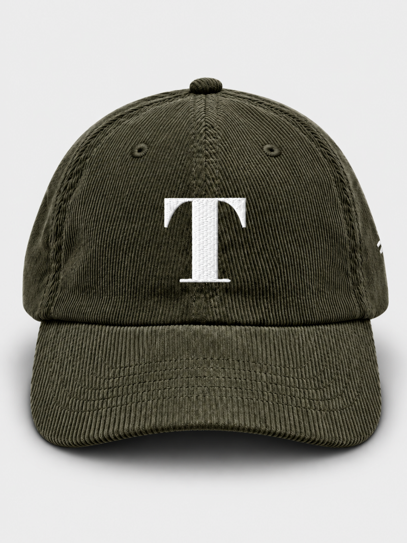 Tokyo Dream 夢 T Corduroy Japanese Olive Baseball Cap