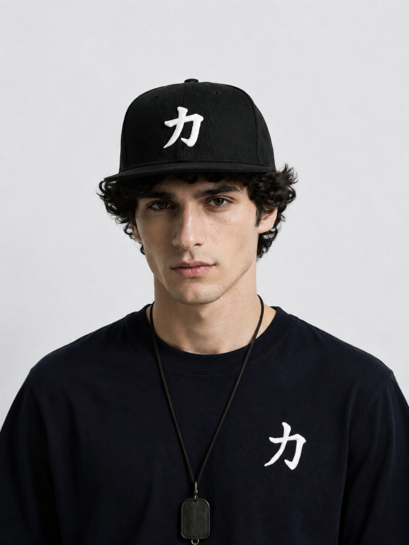 Osaka Strength 力 Black Snapback