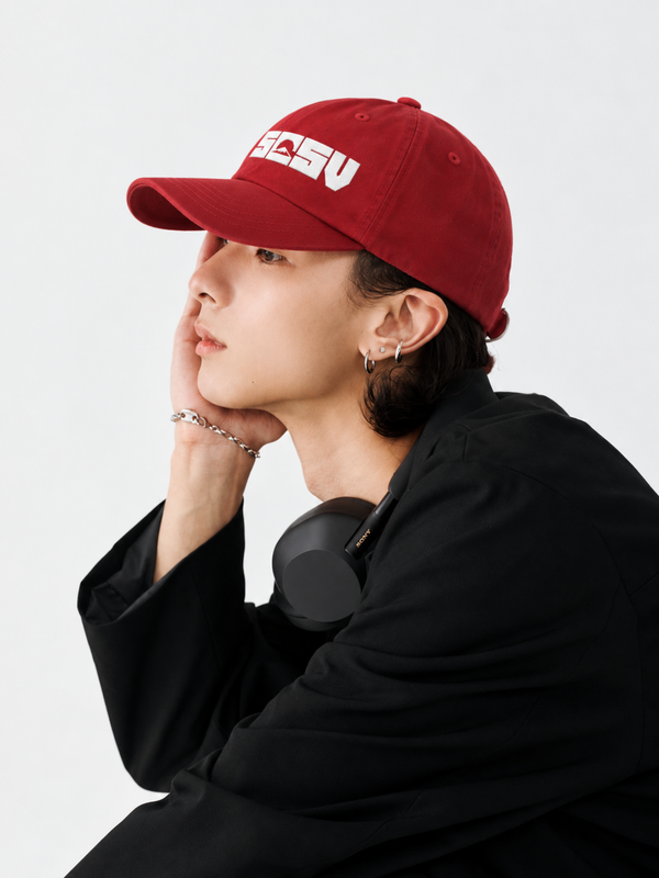 5C5V Originals (元) Japanese Baseball Cap – Cranberry