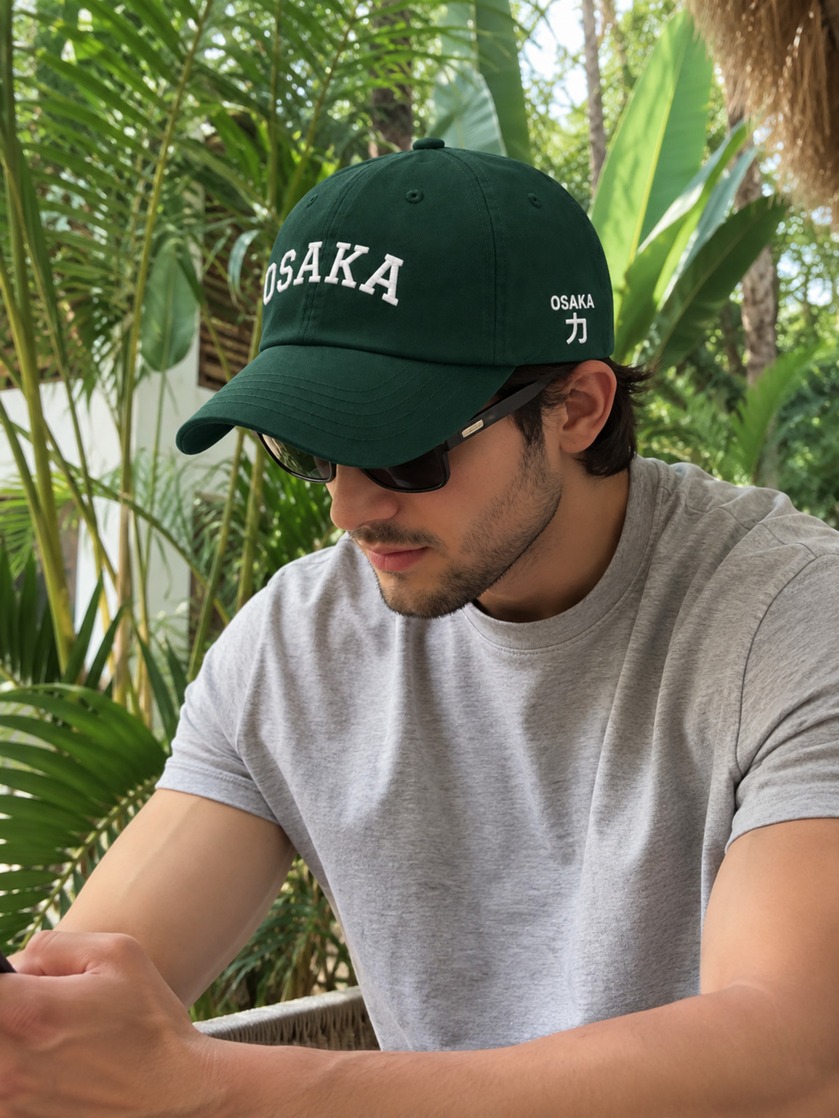 Osaka Strength 力 Varsity Japanese Spruce Baseball Cap