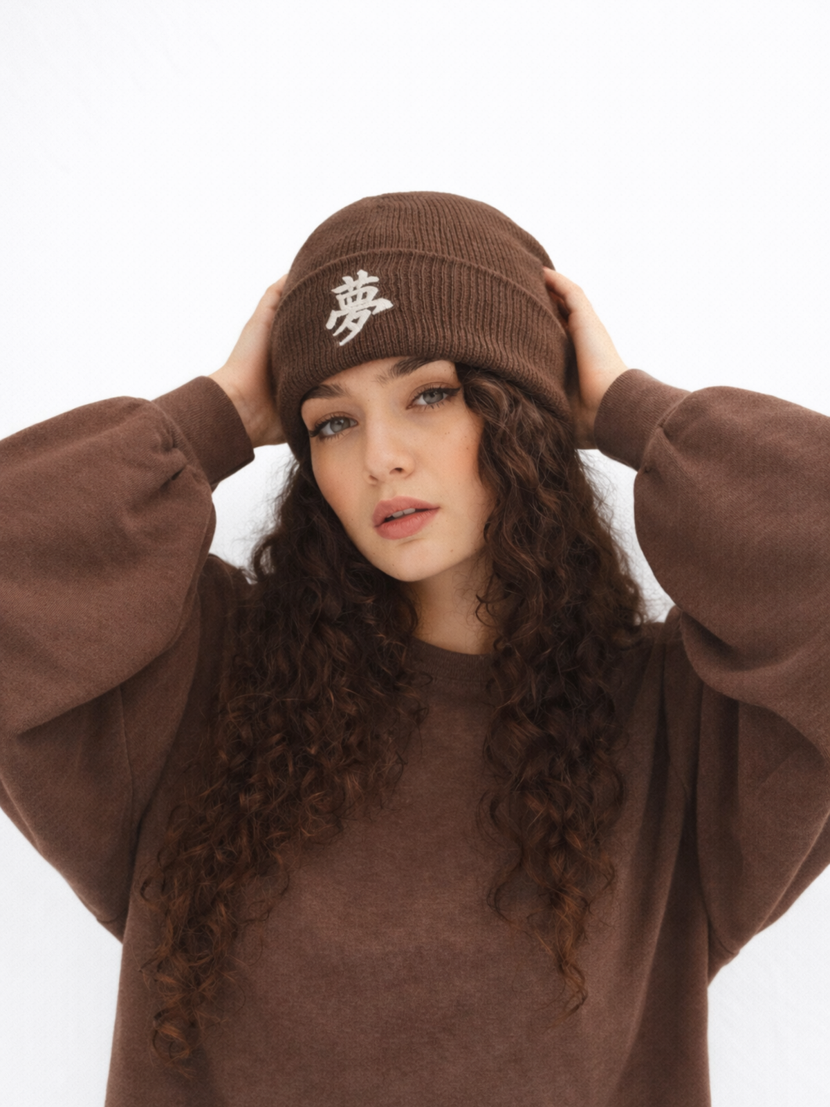 Tokyo Dream 夢 Ecru Fishermans Beanie | 5C5V