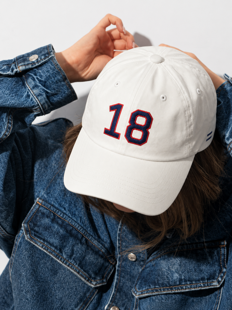 Tokyo Dream 夢 Ace 18 Japanese Baseball Cap, white – on model