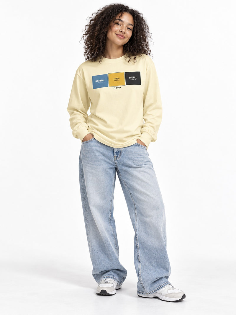 Haipoji ハイポジ Type II long sleeve butter by 5C5V, front view on model