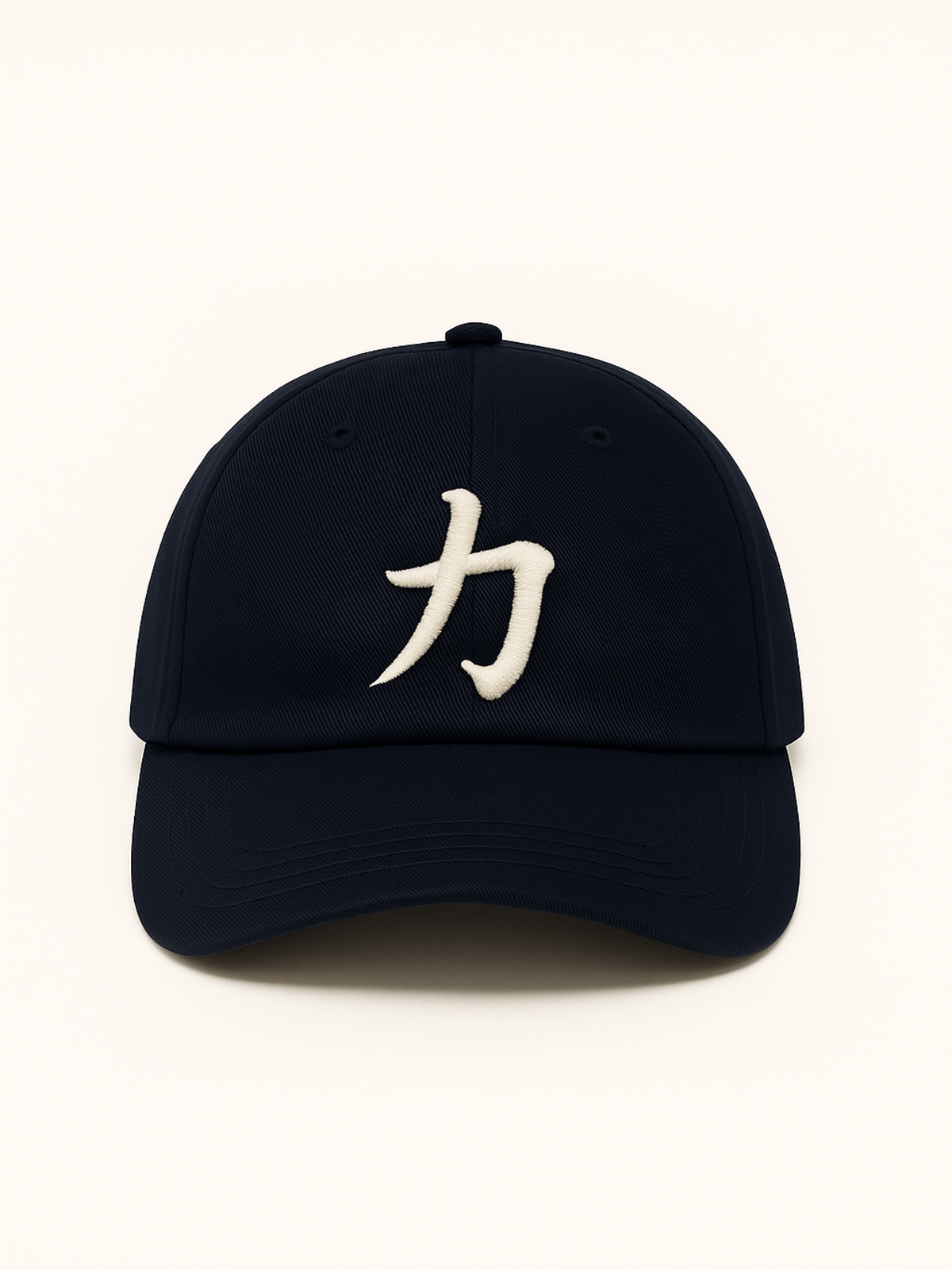 Osaka Strength 力 cap, front view with the white 力 embroidery