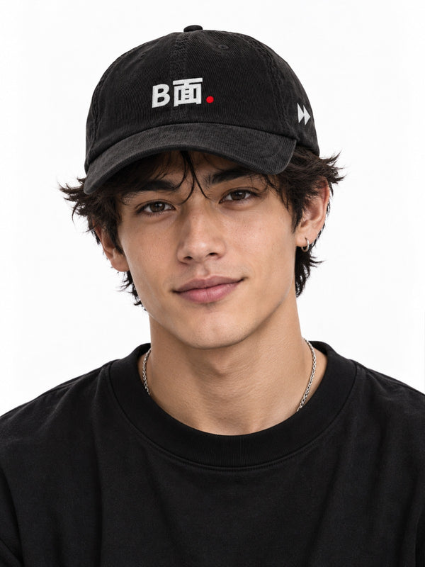 B-men B面 Cassette B-Side Corduroy Japanese Baseball Cap