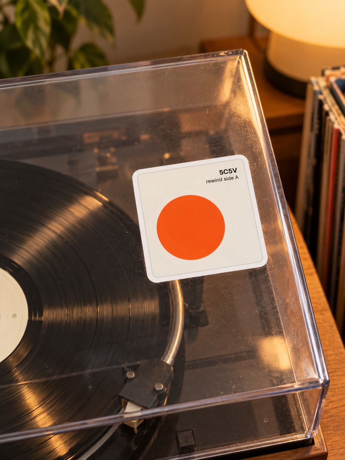 Shibuya-kei 渋谷系 Side A Japanese Sticker by 5C5V on a turntable lid
