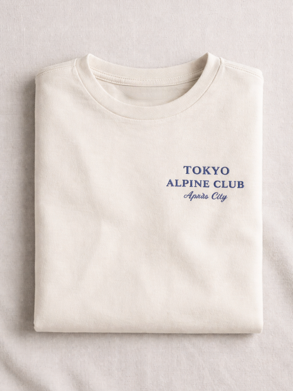 Tokyo Alpine Club Vintage White Tee