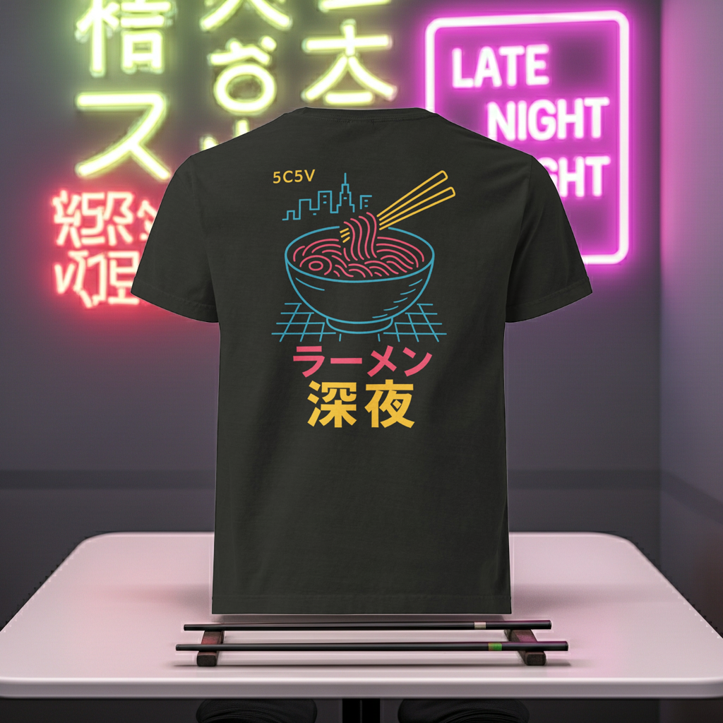 Neon Dawn — Midnight Ramen T-Shirt
