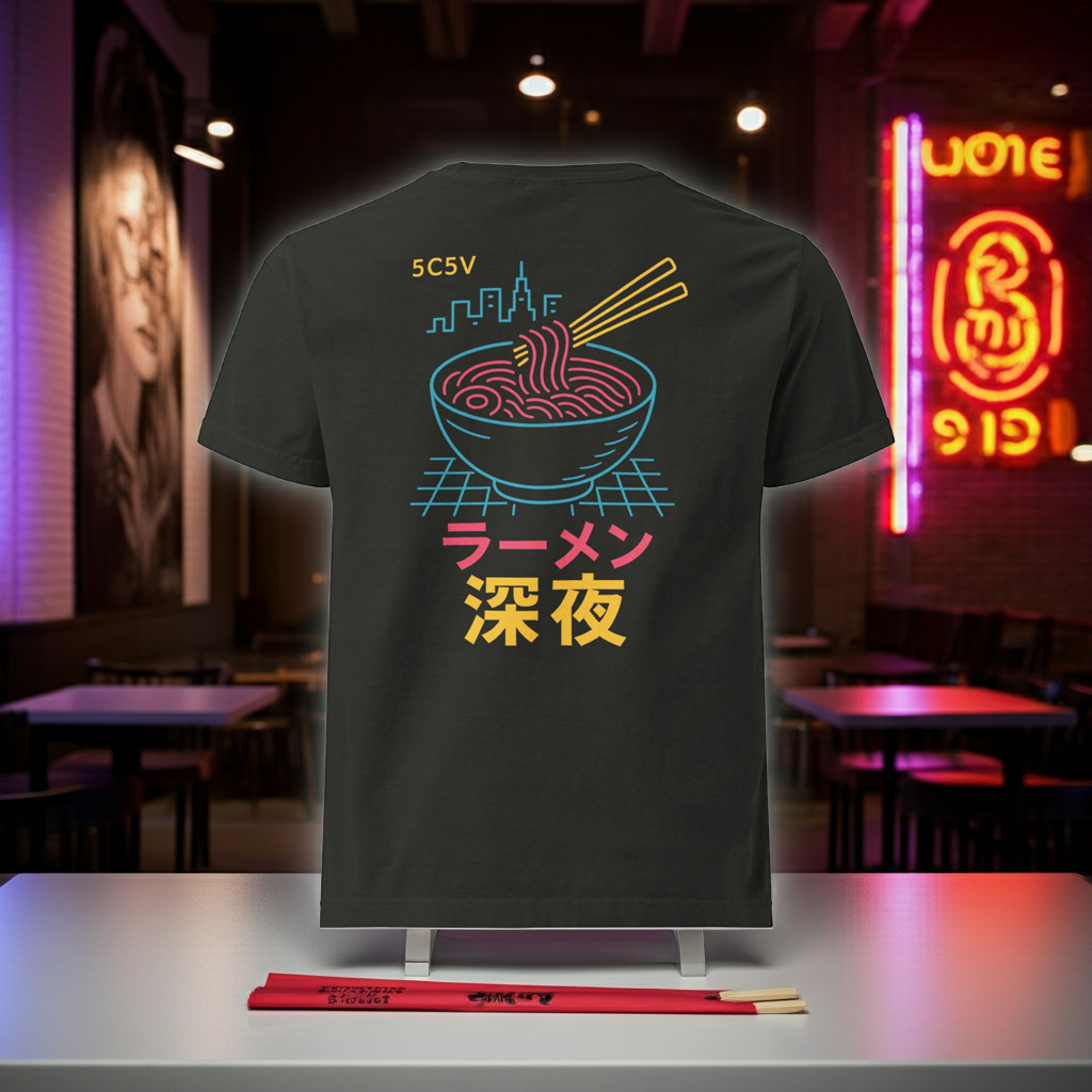 Neon Dawn — Midnight Ramen T-Shirt
